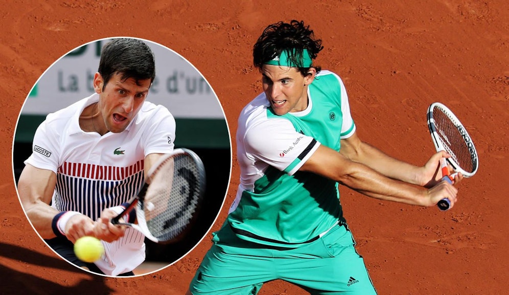 Dominic Thiem fordert heute Novak Djokovic.