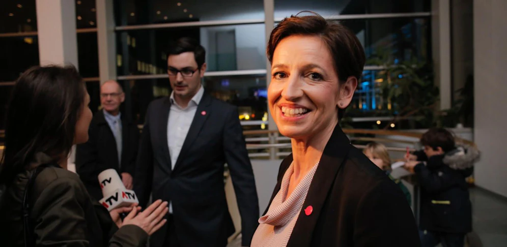 Indra Collini am Wahlabend  jetzt fordert sie in einer Initiative die Abschaffung des Proporzsystems.
