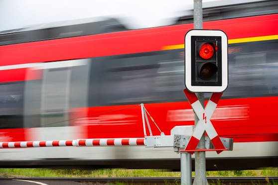 Der Zug konnte noch rechtzeitig angehalten werden. 