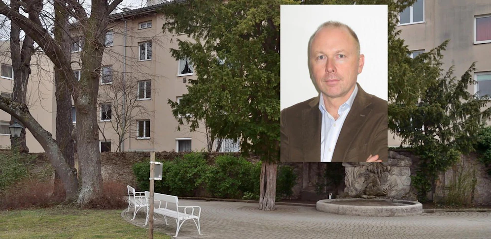 Peter Koczan ("wir badener") kritisiert Lärmbelästigung im Badener Doblhoffpark.