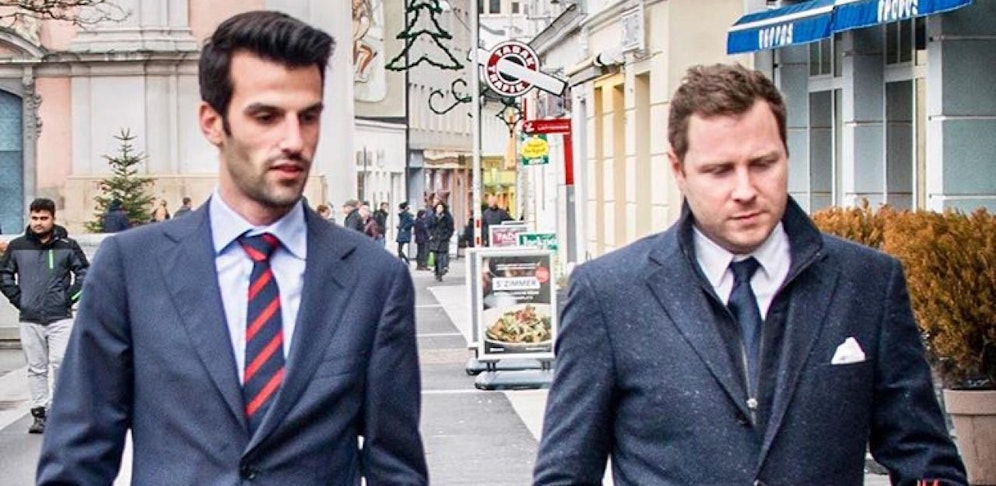 Udo Landbauer mit Michael Schnedltz