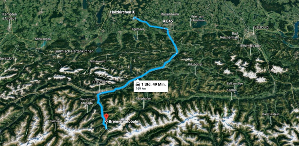 So weit kam der Mann, bis ihn die Polizei erreichte.