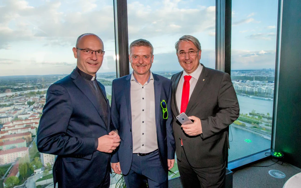 Toni Faber, Franz Pichler und Ernst Nevrivy