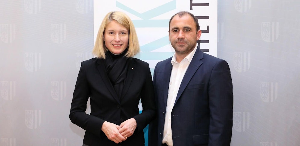 LH-Stv. Christine Haberlander und der Obmann der OÖGKK Albert Maringer.