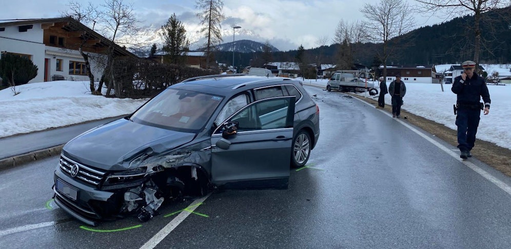 Der Verkehrsunfall unter Alkoholisierung in Hochfilzen.