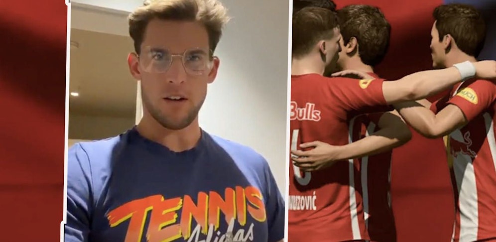 Dominic Thiem fordert seine Fans in seiner Insta-Story zum Duell in FIFA20 heraus.