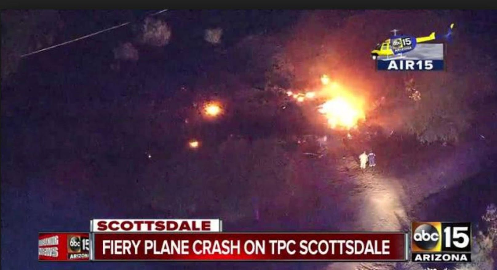 Flugzeug stürzt über Golfplatz ab – alle tot
