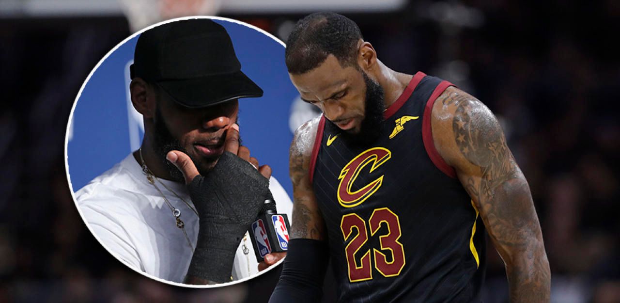 Heute.at - LeBron James spielte mit einer gebrochenen Hand