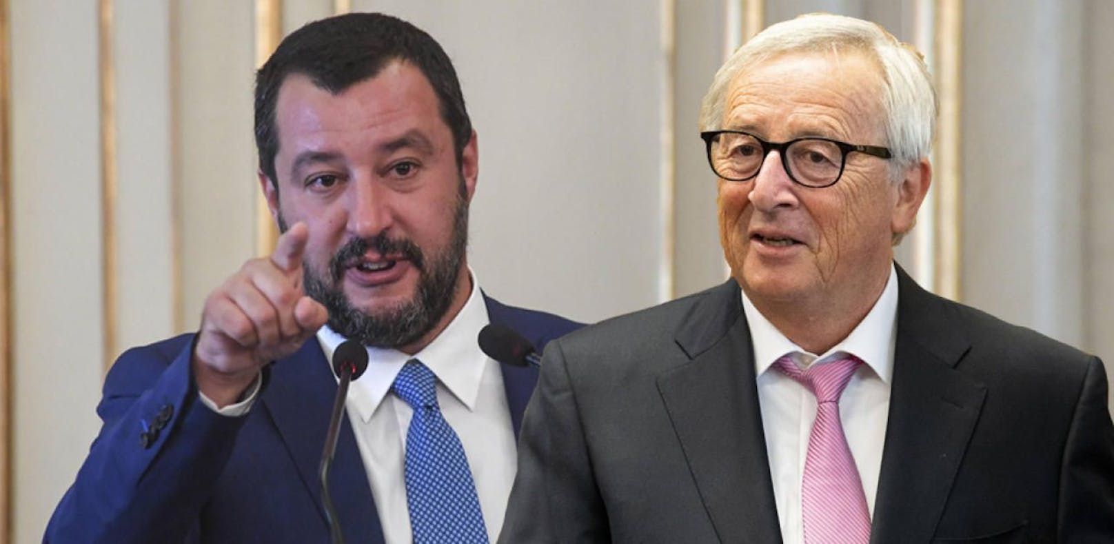 Salvini teilt gegen Juncker aus.