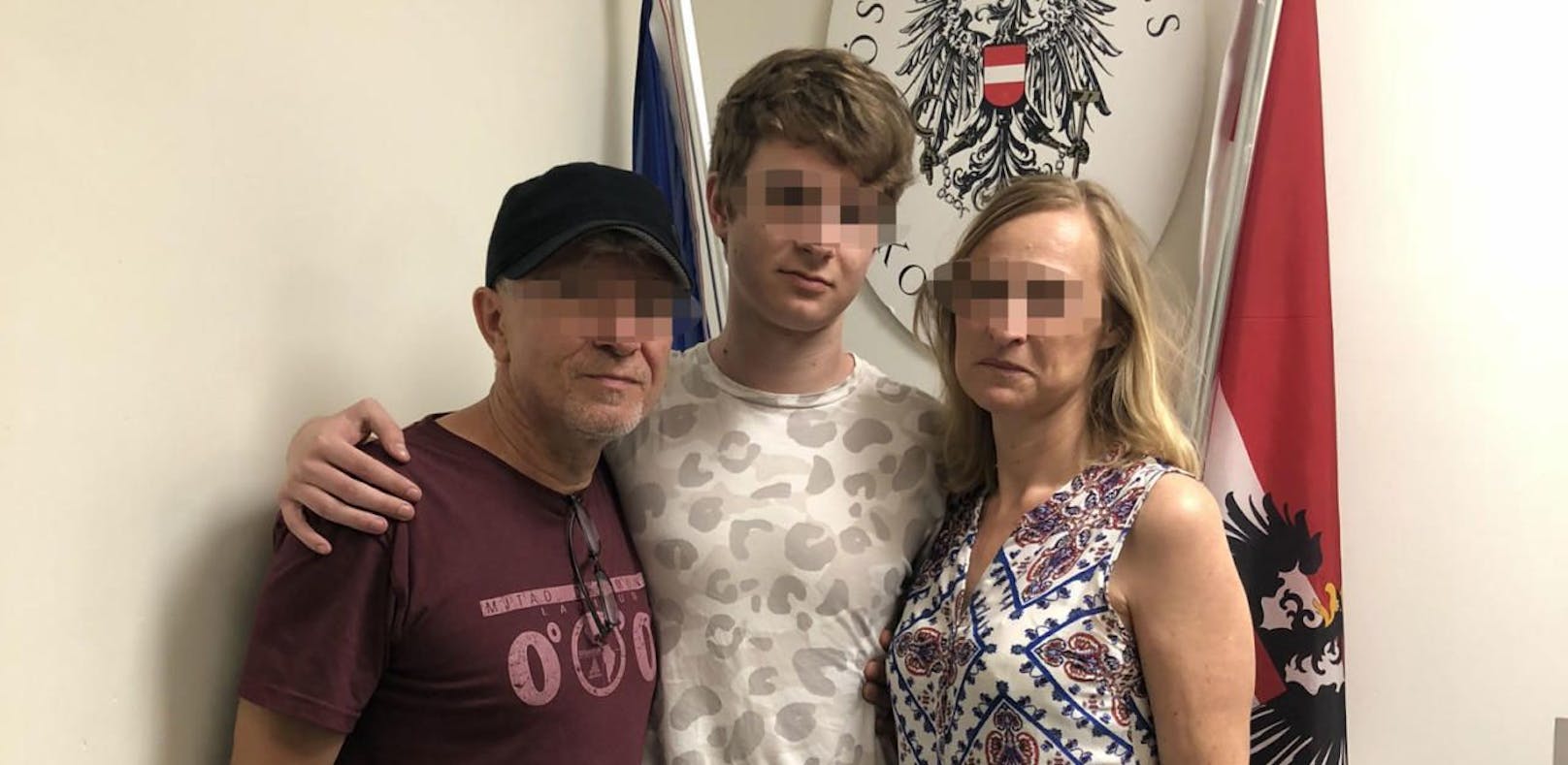 Der junge Oberösterreicher und seine Eltern können endlich die USA verlassen.