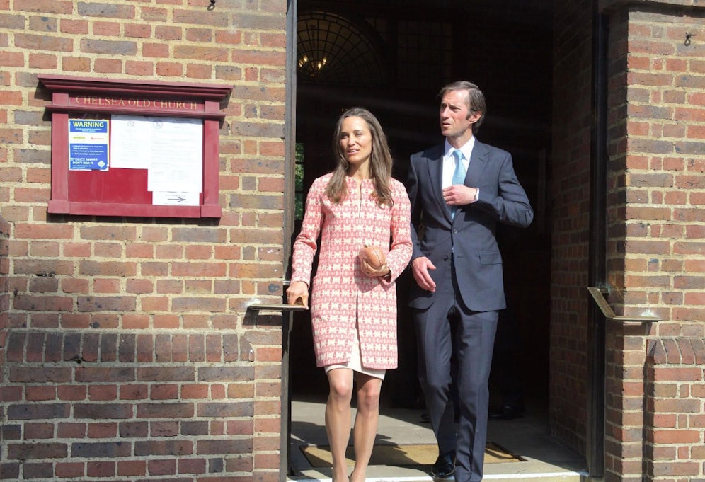Pippa und James probten in der St. Mark's Church die Hochzeit. 