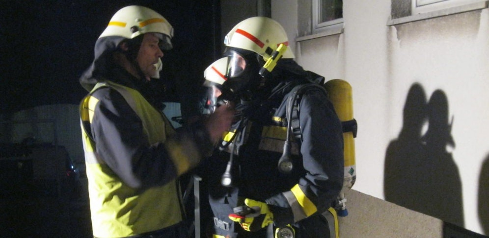 Feuerwehr im CO-Einsatz.