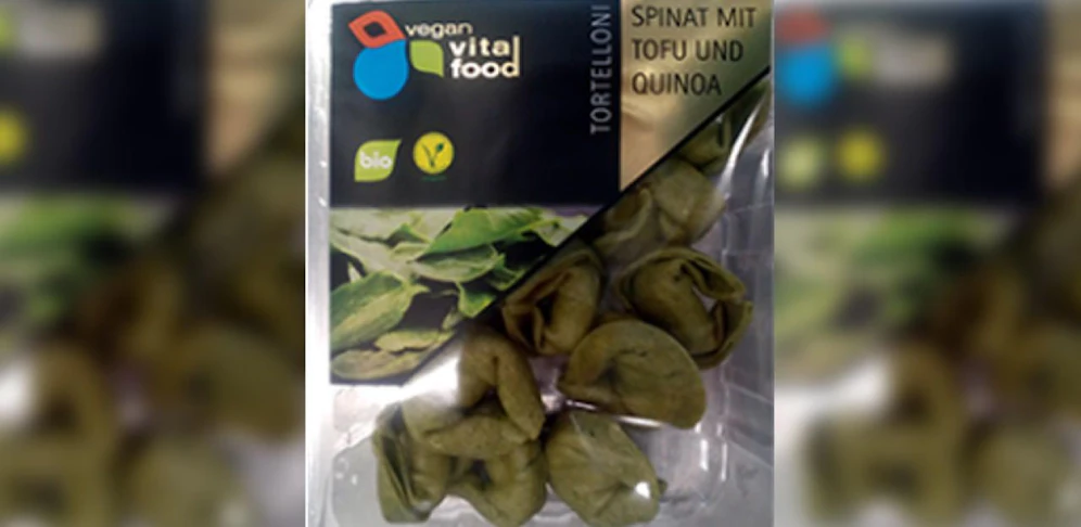 Vegane Bio Tortelloni der Sorten Spinat Tofu und Rote Linsen