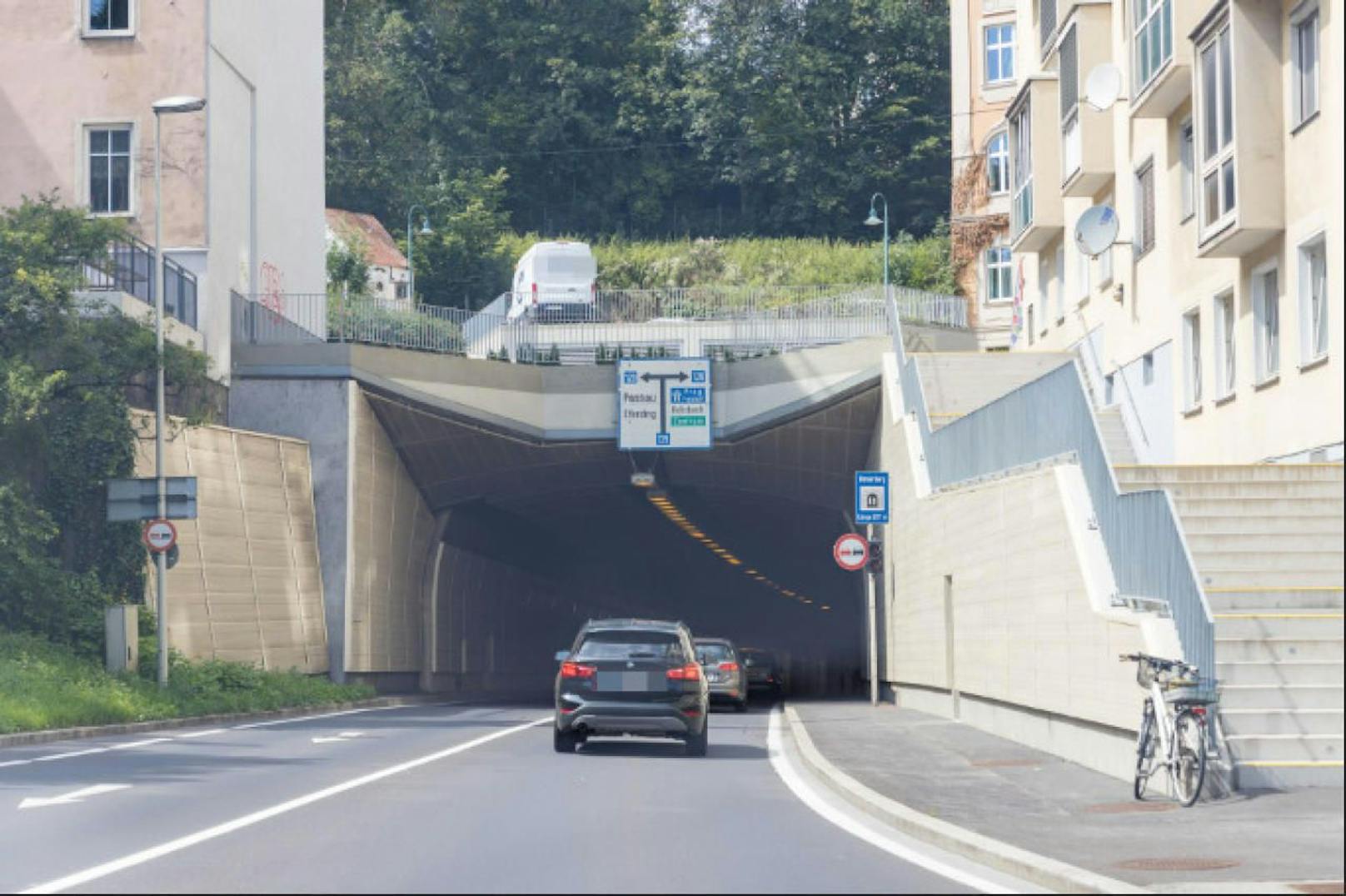 Noch bis Montagfrüh bleibt der Römerbergtunnel gesperrt.