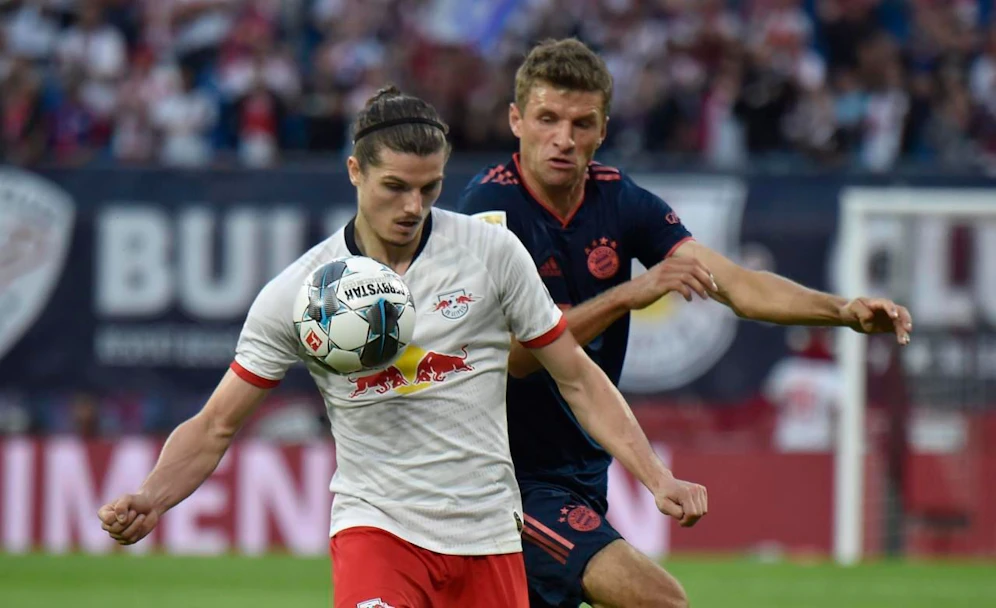 Thomas MÜller gegen Marcel Sabitzer