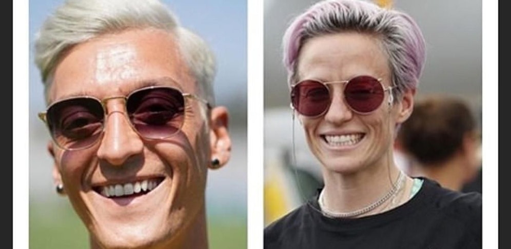 Pierre-Emerick Aubameyang macht sich in seiner Insta-Story über Mesut Özil und Megan Rapinoe lustig.