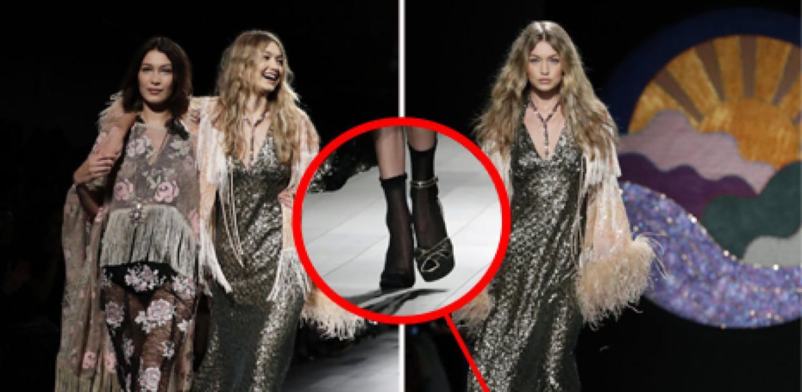 Horror-Walk: Gigi Hadid verliert am Catwalk Schuh