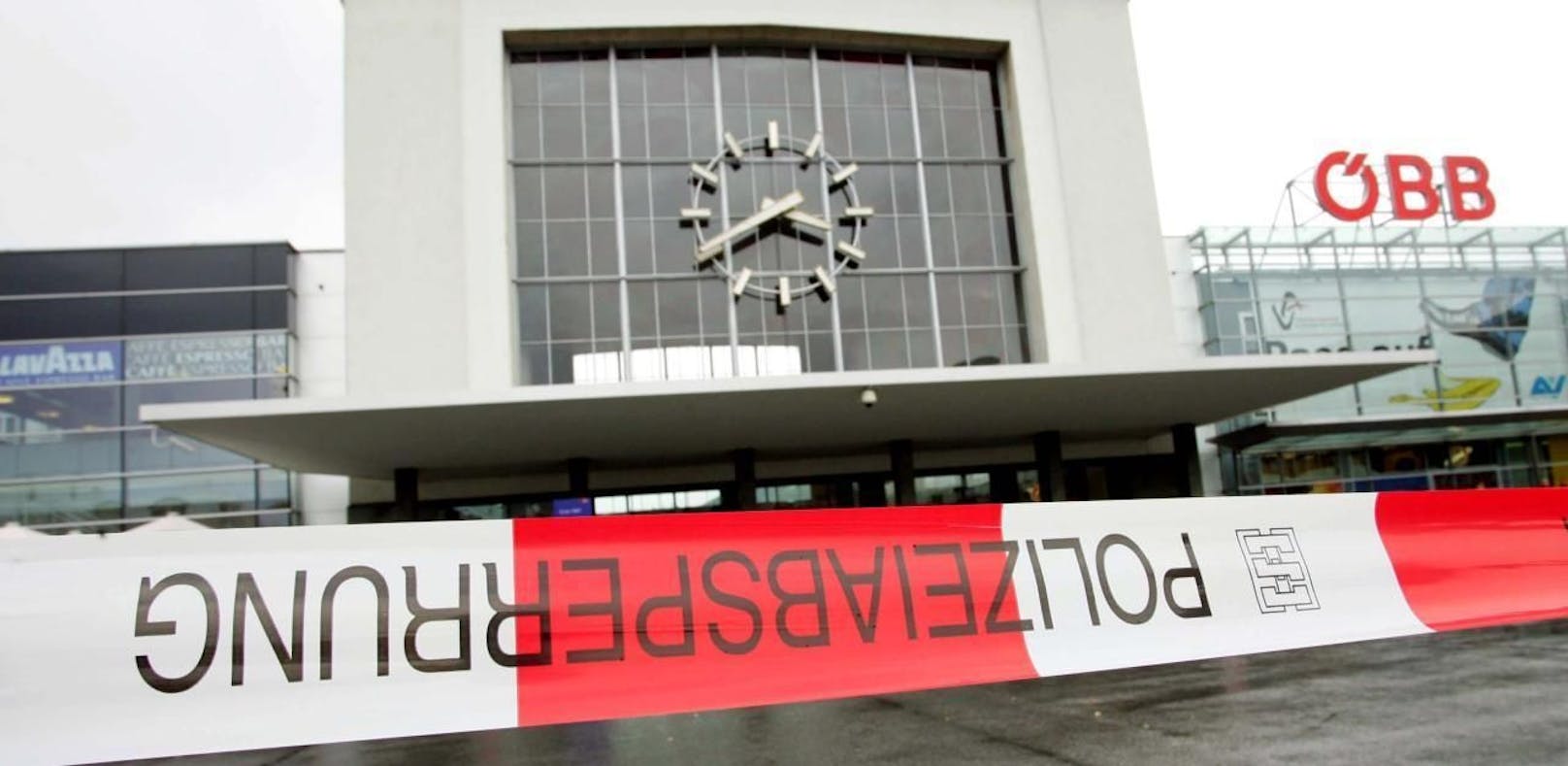 Der Grazer Hauptbahnhof wurde zum Teil gesperrt