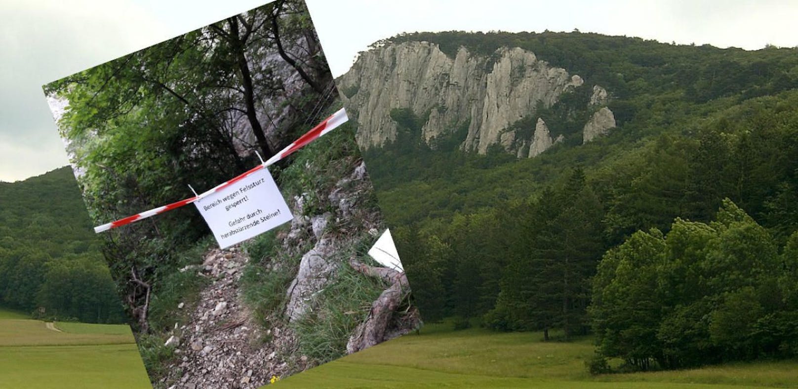 Routen am Peilstein nach Felssturz gesperrt