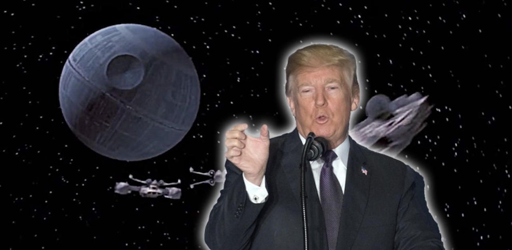 So in etwa könnte sich Donald Trump eine Armee im Weltall vorstellen