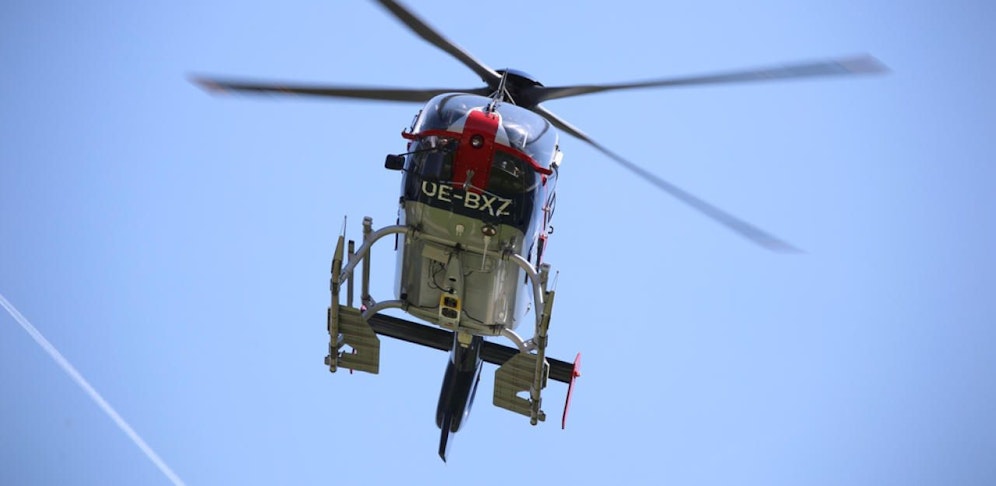 Auch mit dem Hubschrauber suchte die Polizei nach der Frau