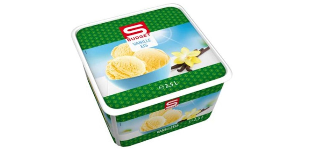 Das betroffene Spar-Vanilleeis.