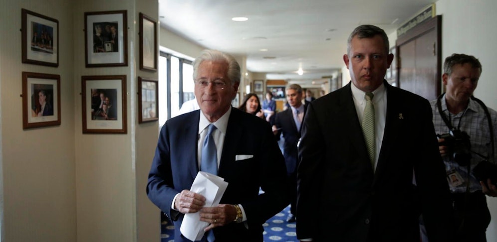 Trump-Jurist Kasowitz (li.) beflegelte einen Kritiker per E-Mail.