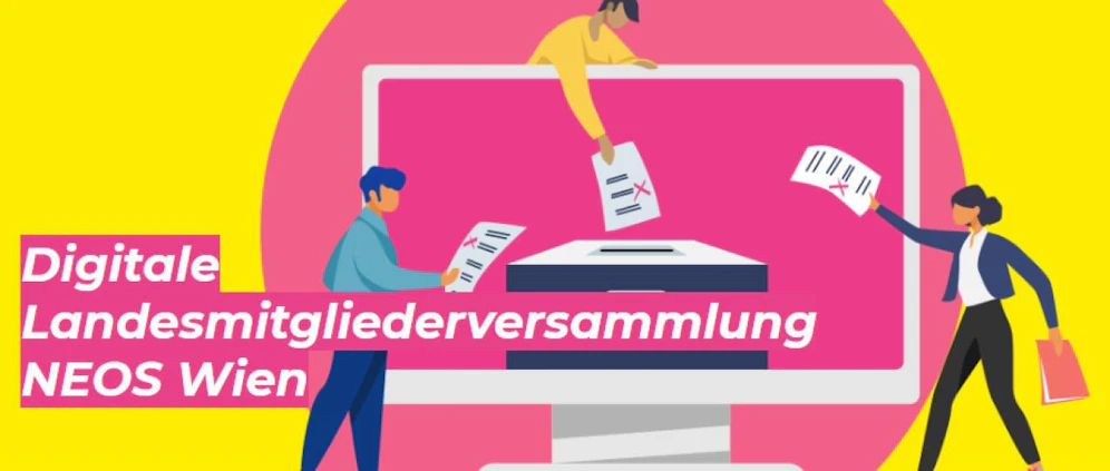 Die Mitglieder der Neos Wien stimmen morgen per E-Voting über die Listen der 23 Bezirke für die Bezirksvertretungswahlen ab.