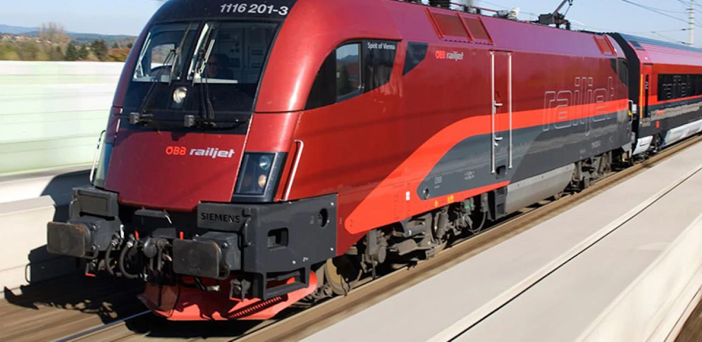 Die ÖBB. Neuerdings sogar "schneller als der Storch".