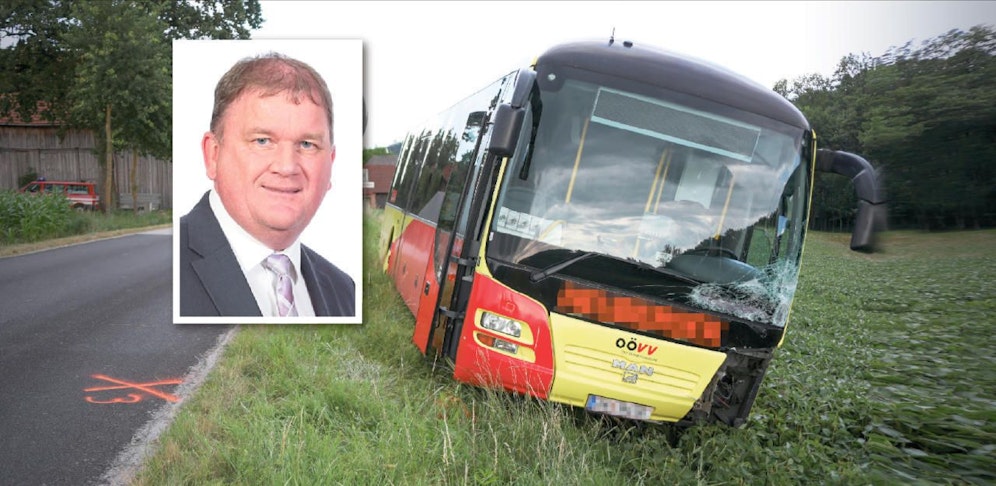 Bürgermeister Karl Furthmair (kl. Bild) ist schockiert nach dem tödlichen Radunfall eines Ehepaars.