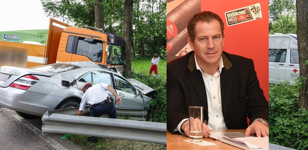 Hans Moser starb in seinem Mercedes.