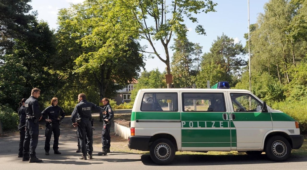 Polizeieinsatz in der Gemeinde Faßberg (Niedersachsen); Archivbild