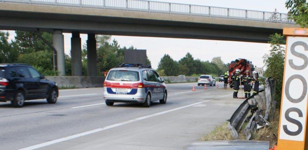 Dramatischer Einsatz auf der Süd Autobahn.