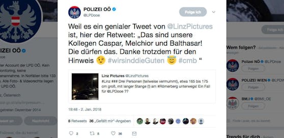 Der Tweet der Polizei Oberösterreich