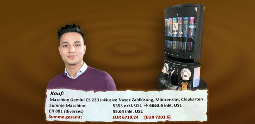 Yannick Shetty, Vorsitzender der Junos Studierenden, kritisiert gegenüber "Heute" die Anschaffung der Luxus-Maschine scharf.
