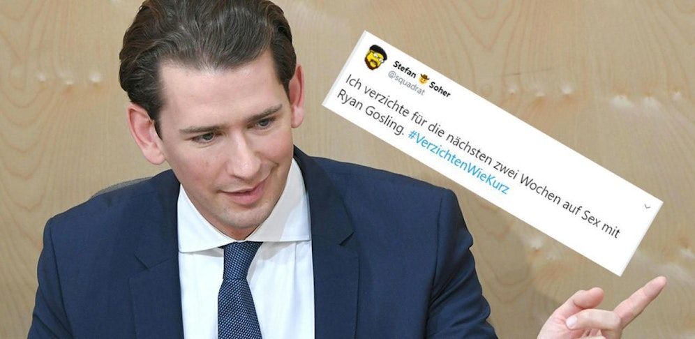 Kurz wird auf Twitter verspottet.