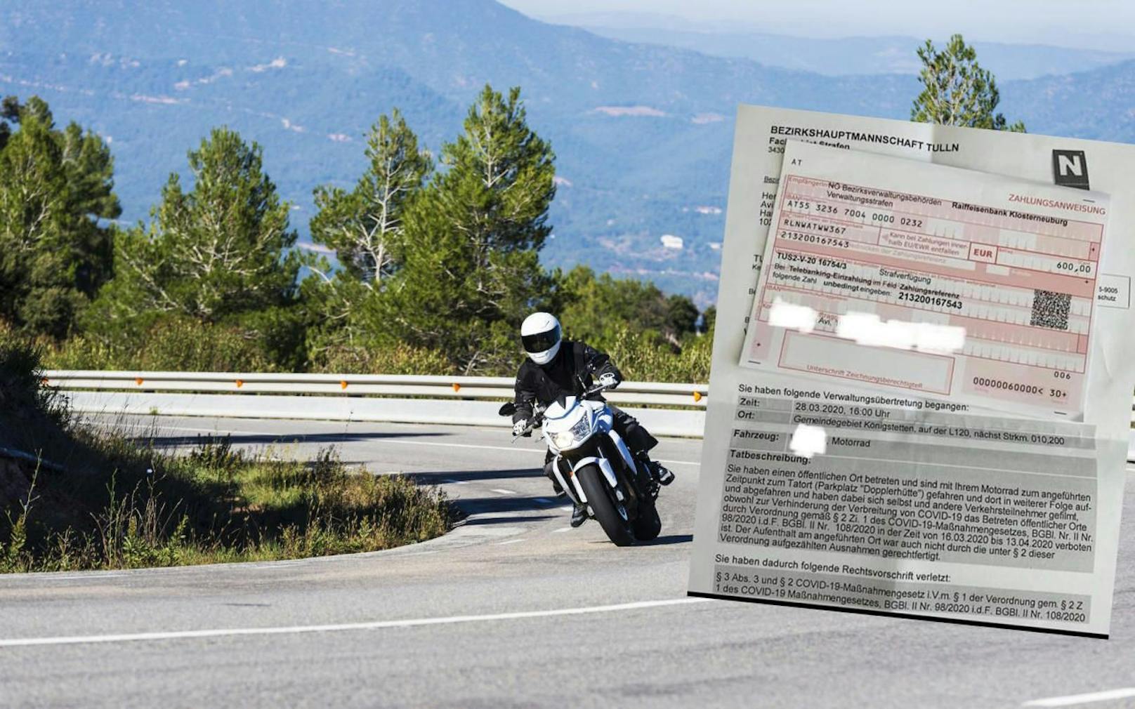 Ein Ausflug in die &quot;Dopplerhütte&quot; kam einem Biker teuer - er kassierte fürs &quot;Auf- und Abfahren&quot; eine 600 Euro-Strafe. 