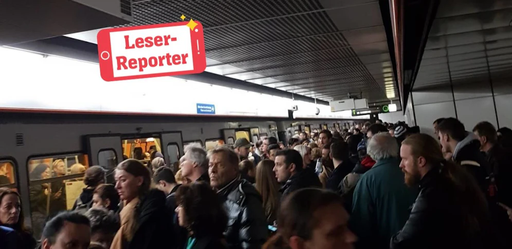 "Heute"-Leser Kevin knipste das Foto in der U3-Station Stephansplatz