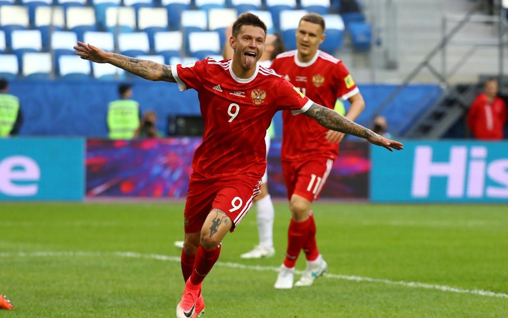 Fedor Smolov feiert seinen Treffer