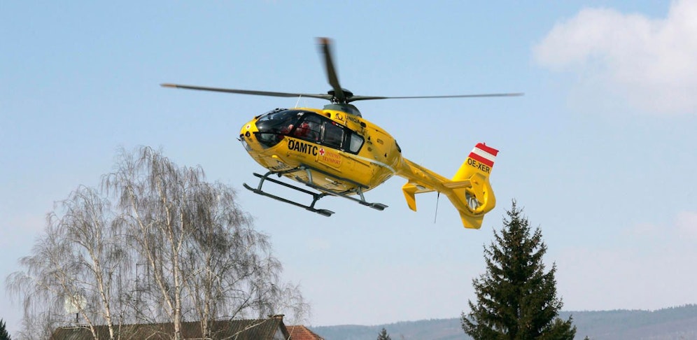 Heli-Einsatz: Die Schülerin wurde durch den Unfall verletzt. Sie wurde mit einem Notarzt-Hubschrauber ins Spital geflogen.&nbsp;