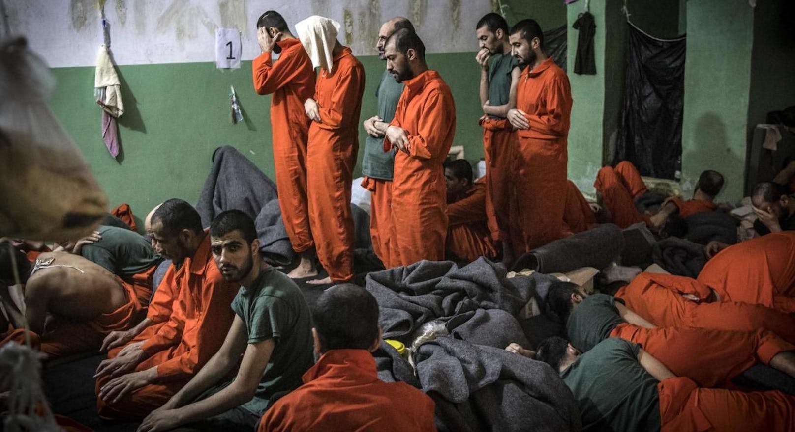 IS-Kämpfer im Gefängnis von Hasakeh in Nordsyrien.