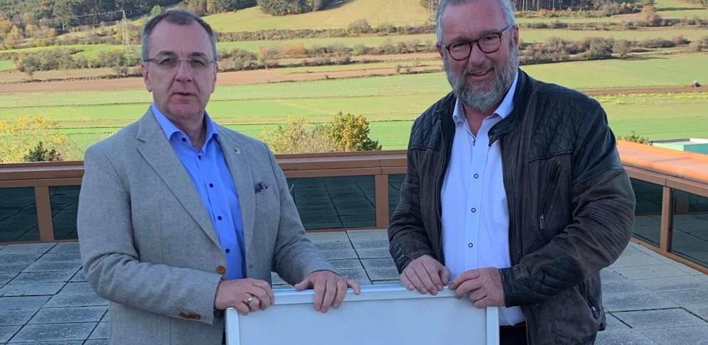 Bürgermeister Rupert Dworak (li.) und Stadtrat Gerhard Windbichler.