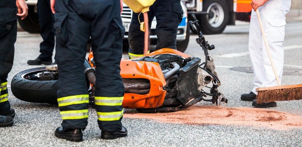 Der verletzte Biker wurde in ein Spital gebracht