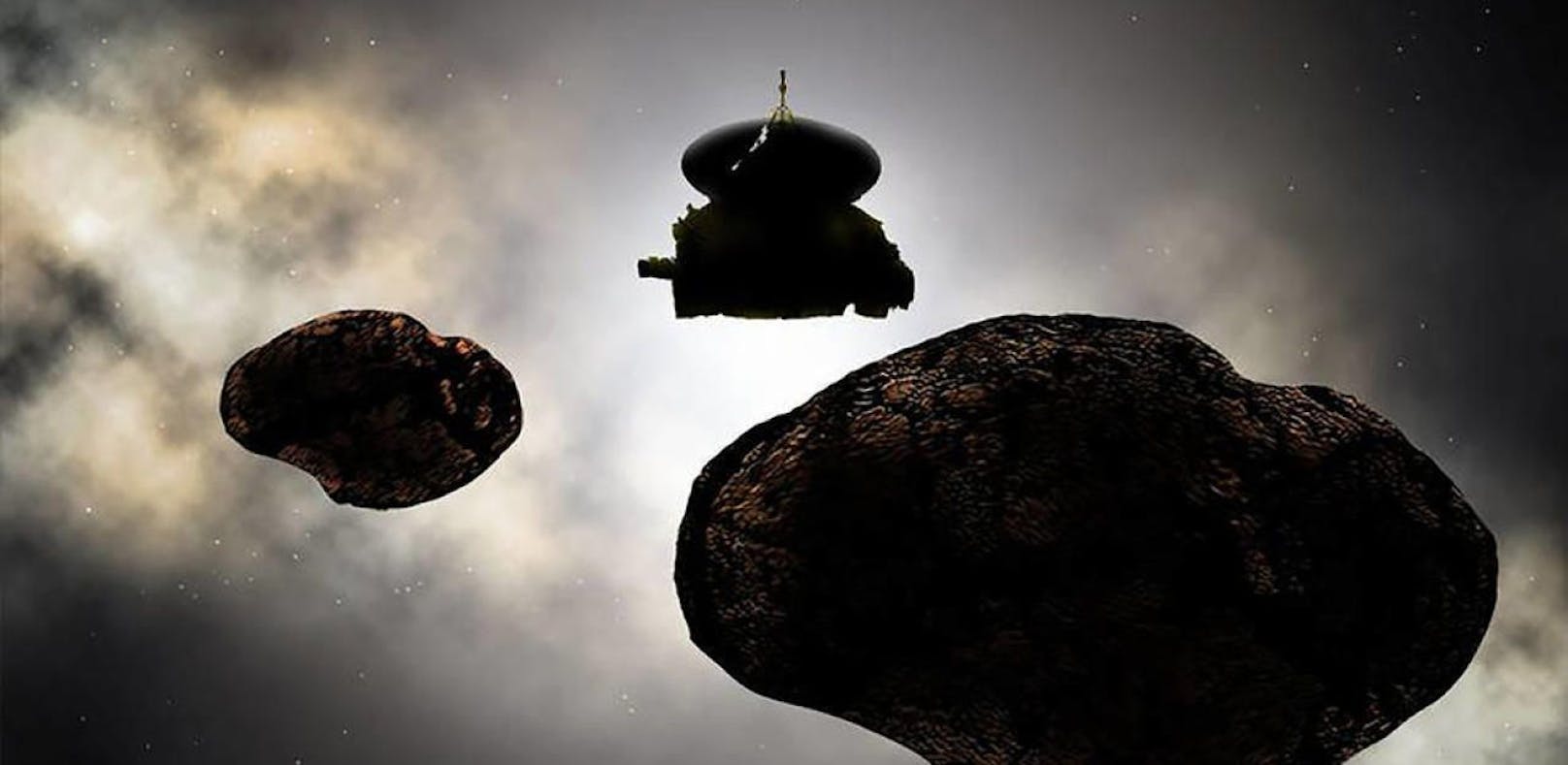 So nah könnte &quot;New Horizons&quot; am 1. Jänner 2019 an dem unaussprechlichen Asteroiden vorbeifliegen. 