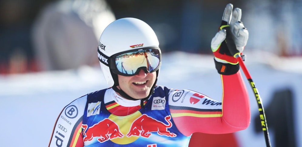 Romed Baumann im deutschen Zebra-Outfit.