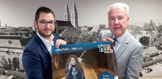 Sicherheitsstadtrat Philipp Gerstenmayer (FPÖ) und Bürgermeister Klaus Schneeberger (ÖVP) präsentierten das neue Service.
