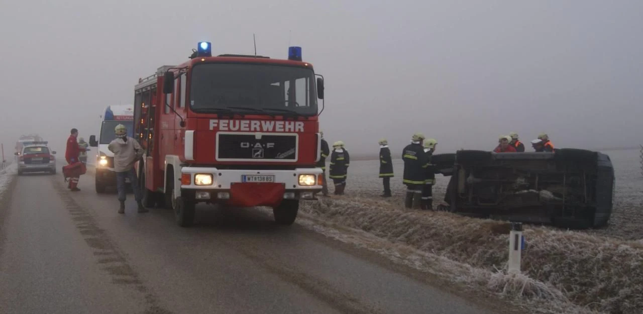 Heute.at - Senior überschlug sich mit Auto: Hund lief davon