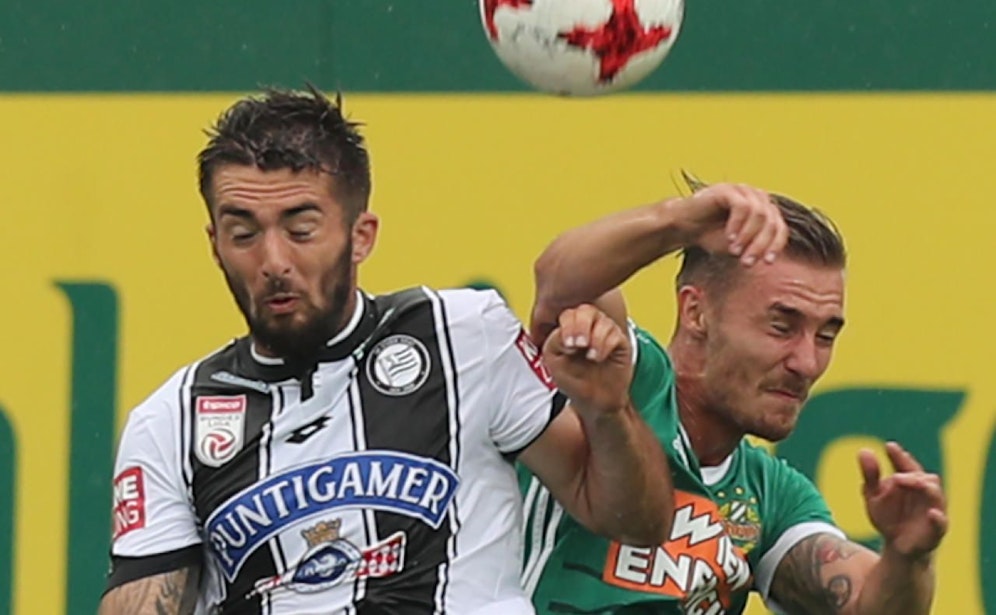 Marvin Potzmann (li.) steht bei Rapid ante portas.