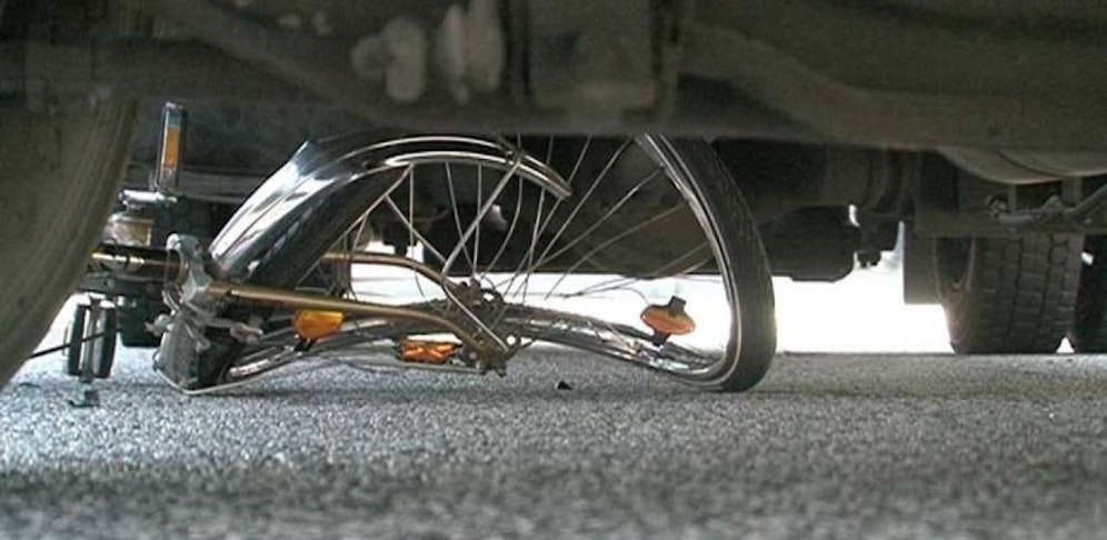 Symbolfoto eines Fahrradunfalls.