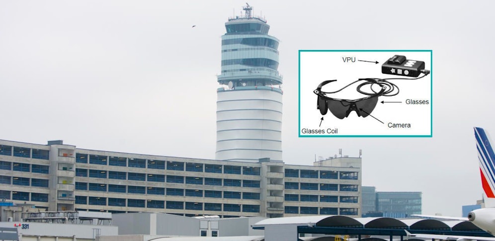 Die abgebildete Sehhilfe wurde am Flughafen Wien gestohlen.